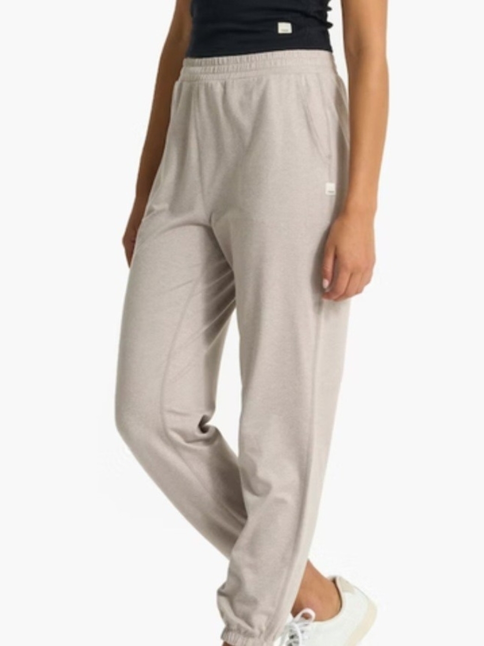 Vuori Boyfriend Joggers Small, Creamy Soft Pewter Heather